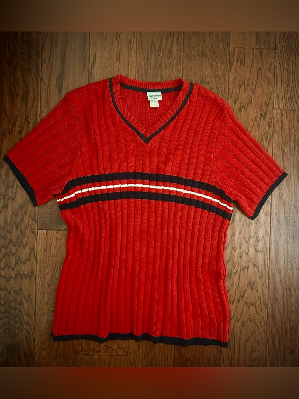 Vintage 70s/80s Knit Sweater Top (Short Sleeve)